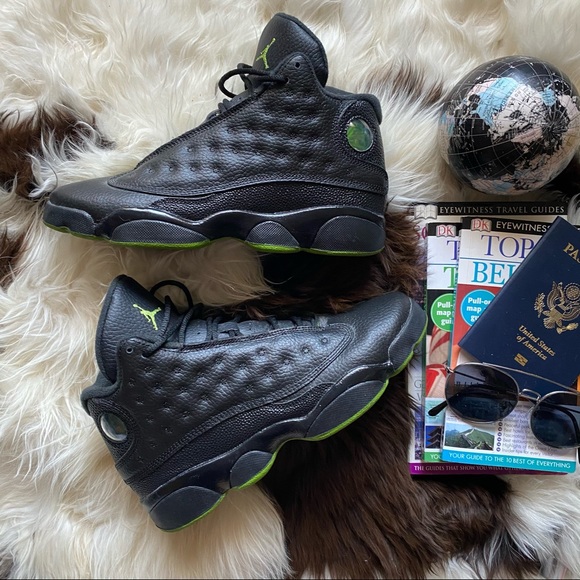 Jordan Other - JORDAN 13 Retro “Altitude” 2017 Release Black Green Sneakers
